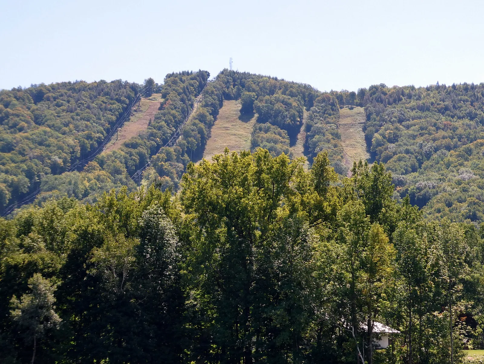 Berkshire East Ski Resort from Charlemont, September 2022