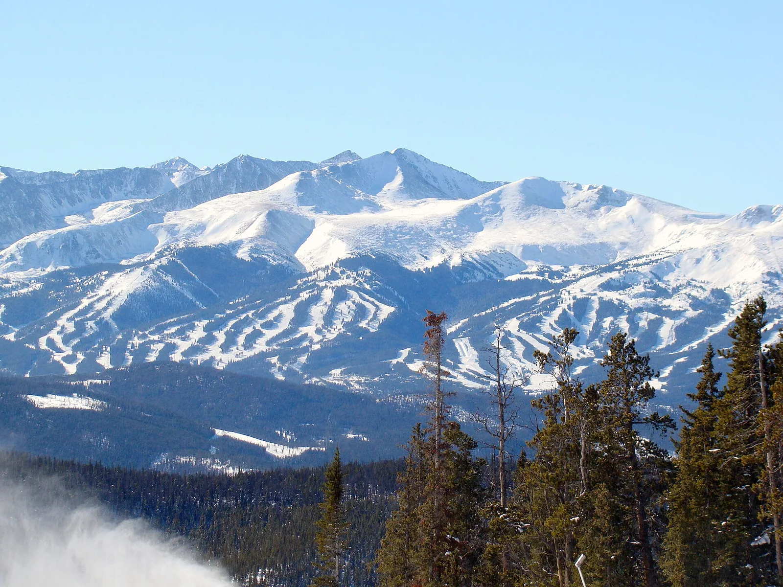 Breckenridge Ski Area from Dercum Mountain, Keystone Ski Area