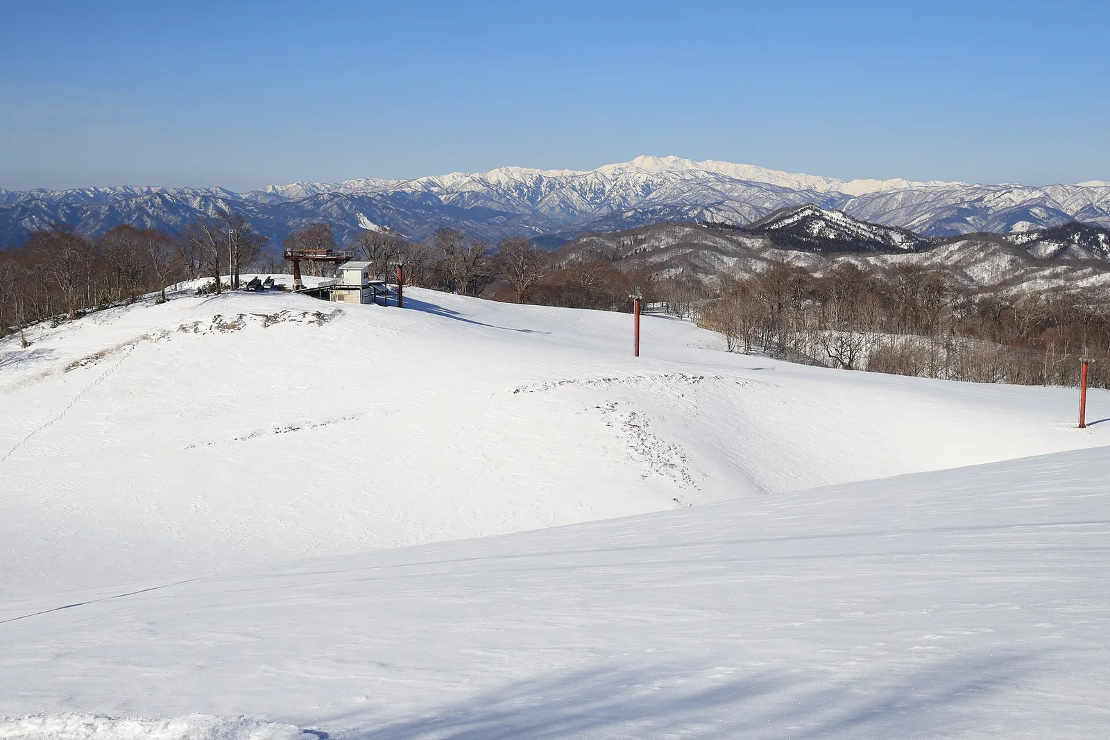 Ryohaku Mountains from Hida Nagareha Snow Resort