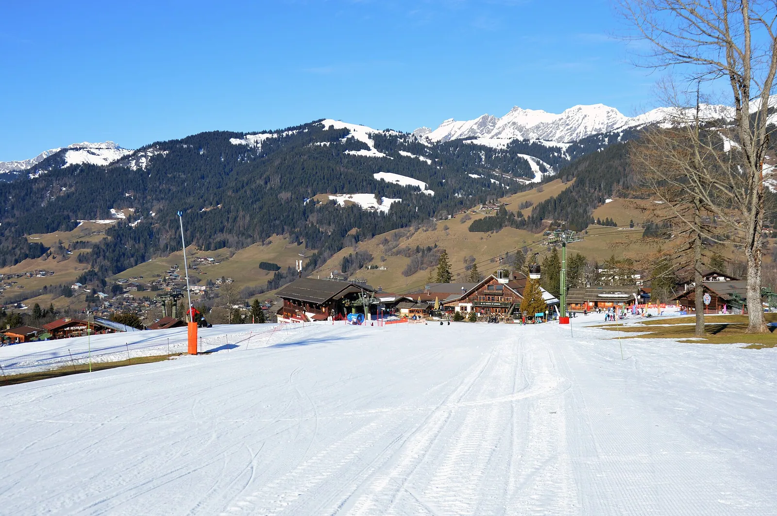 View of the Mont d'Arbois front de neige, Megève, 2025
