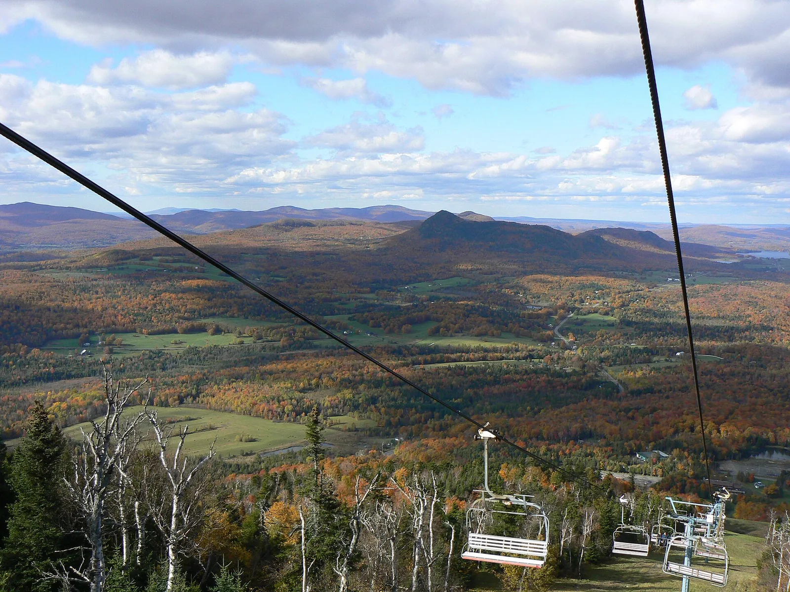 Chairlift at Owls head Quebec