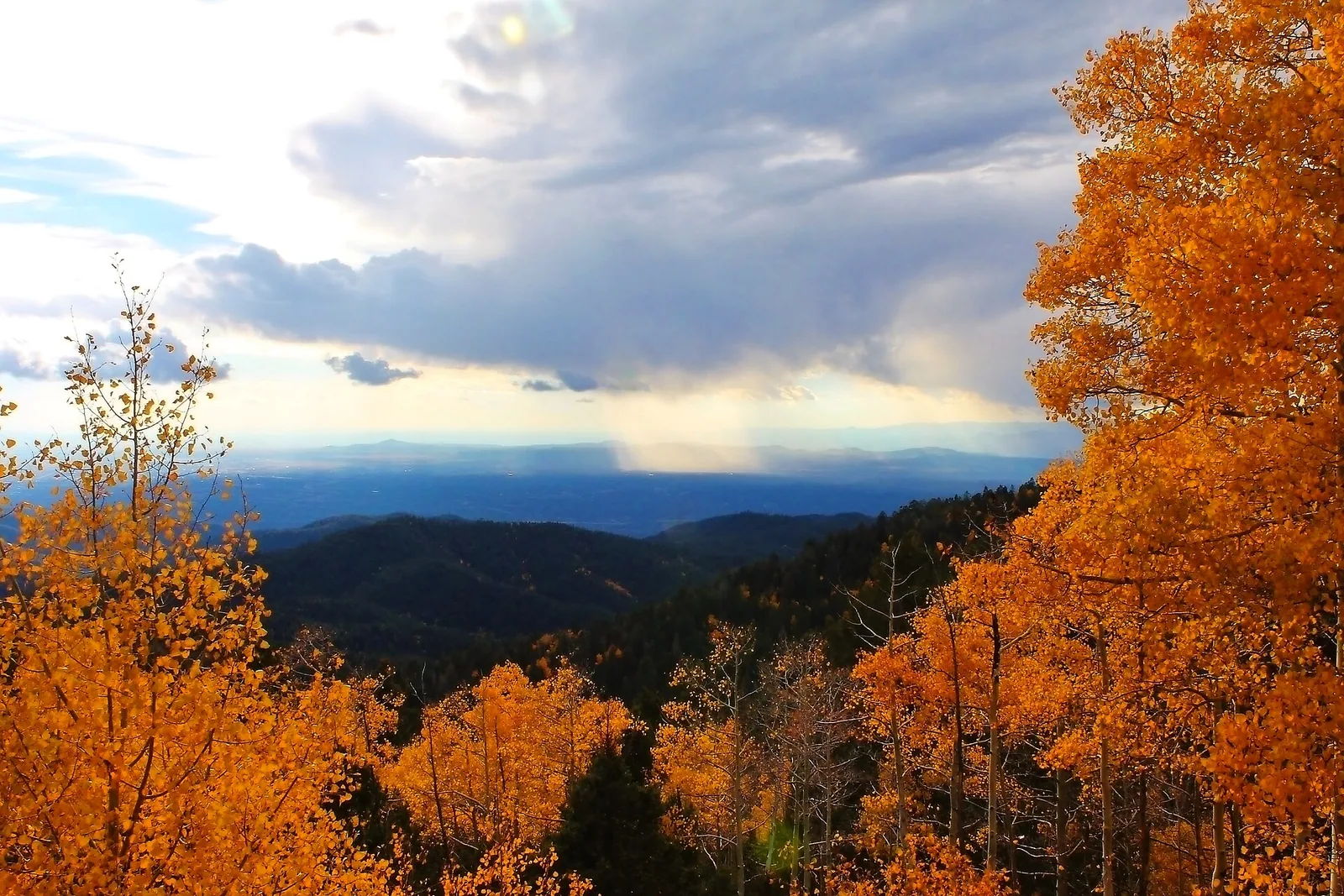 Rainstorm Sangre De Christos Mtn's. Santa Fe NM