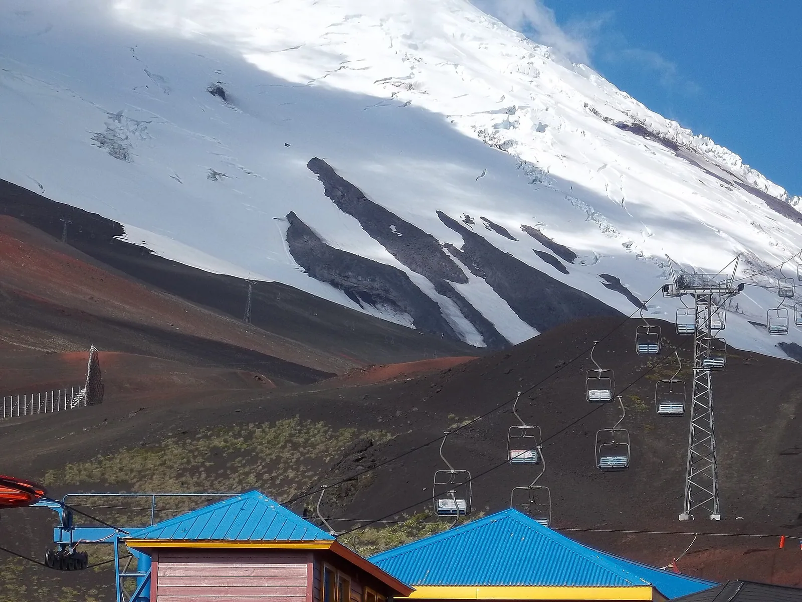 Aerosillas en el volcán Osorno
