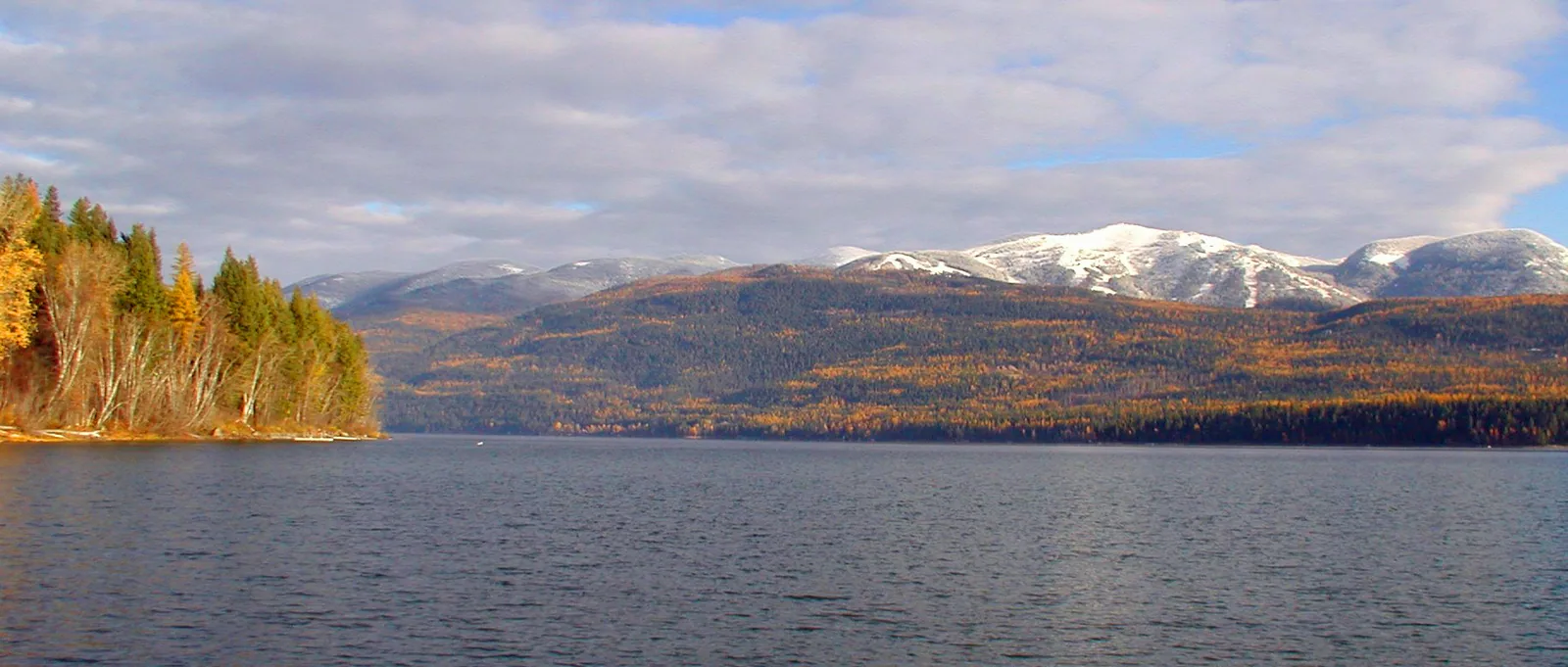 Whitefish Lake from State Beach to Whitefish Mountain Resort Autumn Courtesy of Mike Koopal